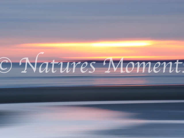 Findhorn Sunrise Horizontal Blur